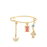 Χρυσή Παραμάνα Με Ματάκι Κορίτσι 9 Καρατίων