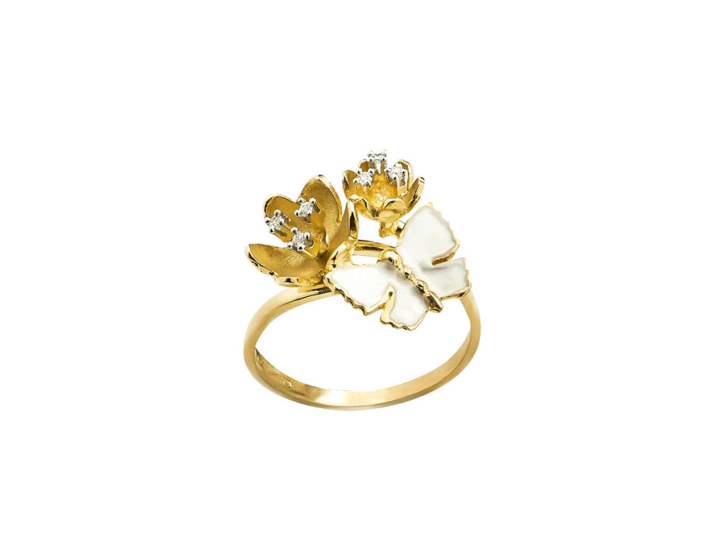 Γυναικείο Χειροποίητο Δαχτυλίδι Χρυσό 14Κ Ζιργκόν