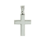 Λευκόχρυσος Σταυρός Βάπτισης 14 Καρατίων