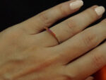 Ολόβερο Δαχτυλίδι Λευκόχρυσο 9Κ Πολύχρωμες Πέτρες Γυναικείο Κόσμημα