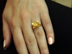 Χειροποίητο Δαχτυλίδι Λουλούδι Με Ζιργκόν Χρυσό 14Κ Γυναικείο Κόσμημα Δώρο