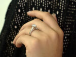 Δαχτυλίδι Λευκόχρυσο Μονόπετρο Ζιργκόν Για Γάμο
