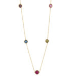 Χρυσό 14Κ Κολιέ Με Τουρμαλίνες