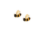 Μέλισσες Σκουλαρίκια Παιδικά Χρυσά 14 Καρατίων
