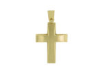 Βαπτιστικός Σταυρός Χρυσός Σε Κλασική Γραμμή 14Κ