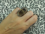 Χειροποίητο Δαχτυλίδι Με Quartz Πέτρα Ασημόχρυσο 950-18Κ Γυναικείο Κόσμημα Χαλαζίας