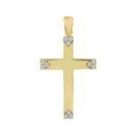 Σταυρός Γυναικείος Σε Χρυσό 14 Καρατίων Με Ζιργκόν