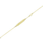 Χρυσή Ταυτότητα Χεριού Με Αστεράκι 14Κ Για Κορίτσι