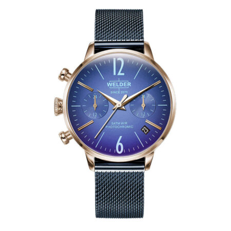 Ανδρικό Και Γυναικείο Ρολόι Welder Moody Unisex Blue Stainless Steel Bracelet WWRC717