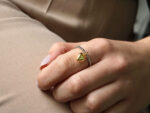 Δίχρωμο Ασημένιο Δαχτυλίδι Καρδιά 925 Λευκό Επίχρυσο Γυναικείο
