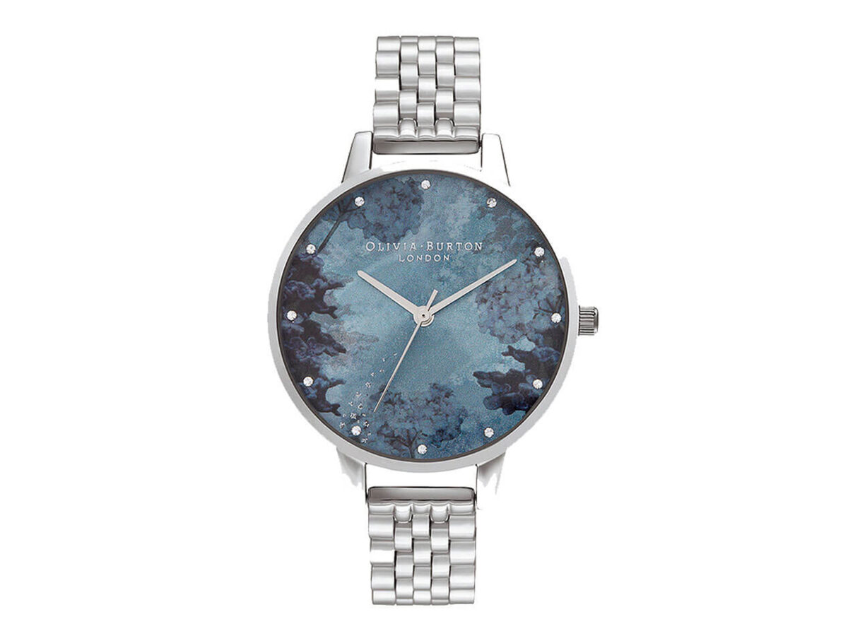Olivia Burton Ρολόι Με Μπρασελέ Sea Coral Crystals Silver Stainless Steel Bracelet - OB16US06
