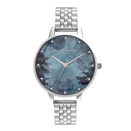 Olivia Burton Ρολόι Με Μπρασελέ Sea Coral Crystals Silver Stainless Steel Bracelet - OB16US06