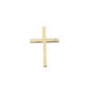 Χρυσός Σταυρός Με Ζιργκόν Πέτρα 14Κ Διπλής Όψης Γυναικείος