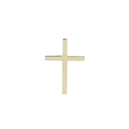 Κλασικός Κίτρινος Χρυσός Σταυρός 14 Καρατίων Γυναικείος Και Ανδρικός