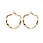 PDPAOLA Akari Σκουλαρίκια Κρίκοι Επίχρυσοι 925 AR01-068-U