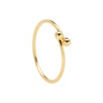 PDPAOLA Aura Gold Επίχρυσο Δαχτυλίδι Γυναικείο Ασήμι 925 Επιχρύσωμα 18Κ AN01-128-1