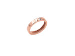 Δαχτυλίδι Βέρα Με Ζιργκόν Πέτρα Ροζ Χρυσό 14 Καρατίων