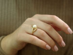 Γυναικείο Δαχτυλίδι Με Μαργαριτάρι Χρυσό 14 Καρατίων