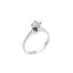 Ασημένιο Δαχτυλίδι Μονόπετρο Με Ζιργκόν Πέτρα 925 ar092