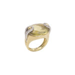 Χρυσό Δαχτυλίδι Με Τοπάζι Και Ζιργκόν Πέτρες 18Κ