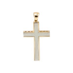Δίχρωμος Χρυσός Σταυρός 18Κ