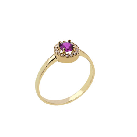 Δαχτυλίδι Ροζέτα Κίτρινο Επίχρυσο Από Ασήμι 925 (κωδ: AR253)