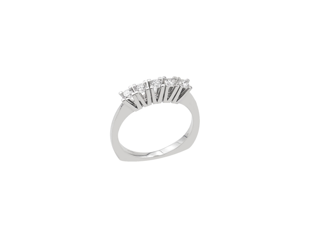 Δαχτυλίδι Σειρέ Με Διαμάντια Brilliant Σε Λευκόχρυσο 18Κ