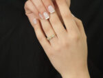 Γυναικείο Δαχτυλίδι Με Διαμάντια Brilliant Σε Ροζέτες Χρυσό 18Κ