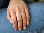 Λευκόχρυσο Δαχτυλίδι Μονόπετρο Καρδιά 9Κ Με Γαλάζια Πέτρα Ζιργκόν