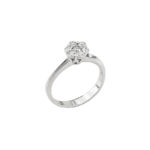 Δαχτυλίδι Με Μπριγιάν Σε Λευκόχρυσο 18κ GR413