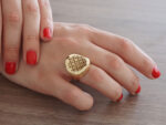 Δαχτυλίδι Με Πέτρες Citrine Σε Χρυσό 14Κ Γυναικείο GR402