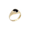 Δαχτυλίδι Με Σμάλτο Ανδρικό Κόσμημα Σε Χρυσό 14Κ GR397