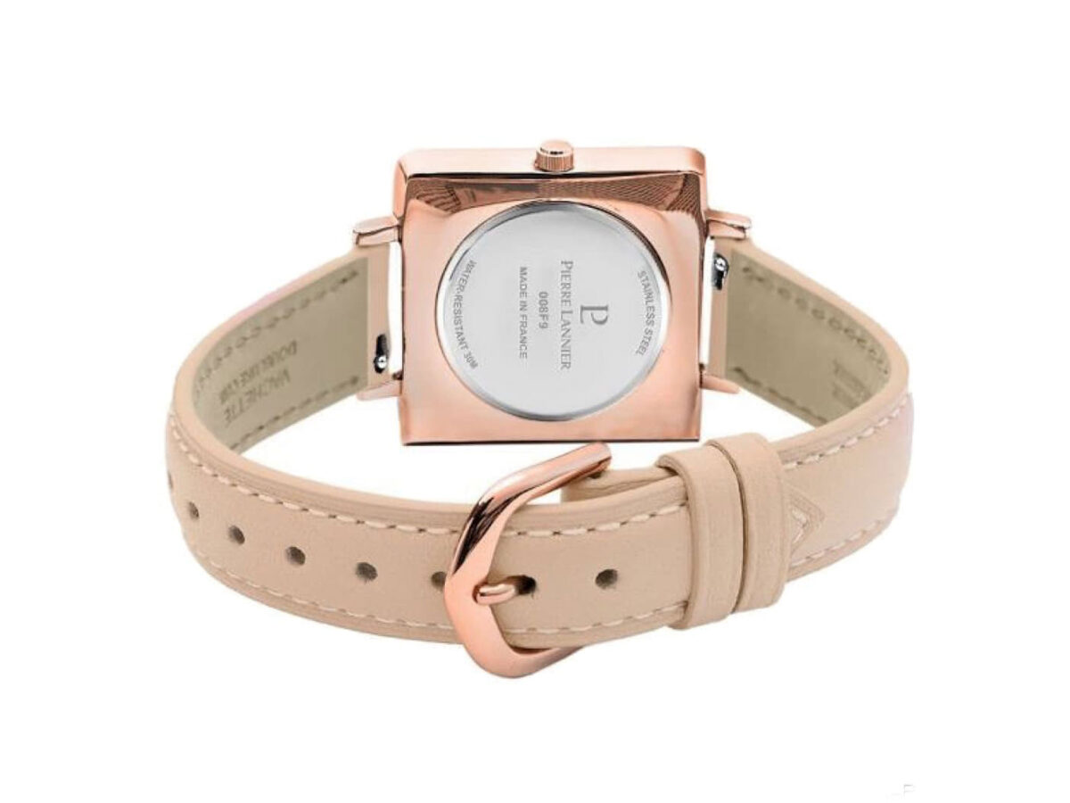 Ρολόι Με Ροζ Λουράκι Δερμάτινο Pierre Lannier Δώρο 008F924