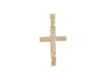 Βαπτιστικός Σταυρός Με Ζιργκόν Από Χρυσό 14Κ GC874