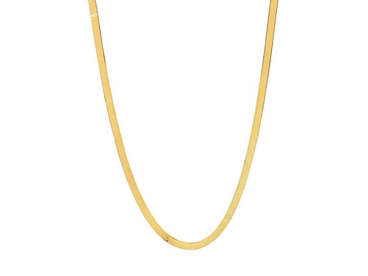 Χρυσό Κολιέ Αλυσίδα 14Κ Piatta 50,00 cm