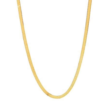 Χρυσό Κολιέ Αλυσίδα 14Κ Piatta 50,00 cm