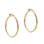 Μεσαίοι Κρίκοι Σε Κίτρινο Χρυσό 14Κ