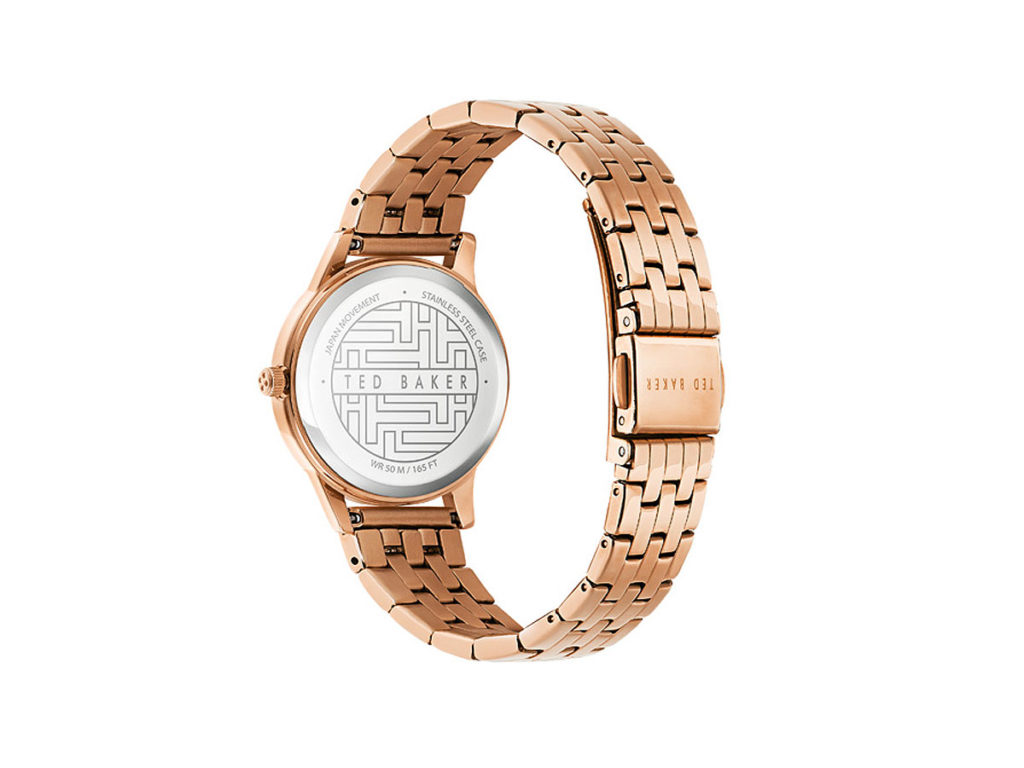 Ted Baker Γυναικείο Ρολόι Ροζ Χρυσό Stainless Steel BKPFZS118