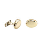 Ανδρικά Μανικετόκουμπα Χρυσά 14Κ Οβάλ