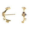 PDPAOLA Zoe Gold Γυναικεία Σκουλαρίκια 925 Από Επιχρυσωμένο Ασήμι - AR01-290-U