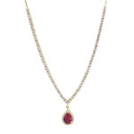 Κολιέ Δάκρυ Επίχρυσο 925