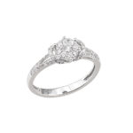 Δαχτυλίδι 18Κ Λευκόχρυσο Με Διαμάντια Brilliant