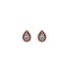 Καρφωτά Σκουλαρίκια Με Διαμάντια Brilliant Σε Ροζ Χρυσό 18Κ GE151