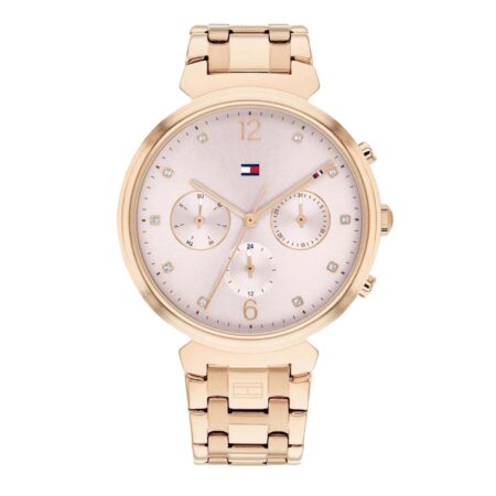Tommy Hilfiger Ivy Ρολόι Με Ροζ Επιχρυσωμένο Μπρασελέ 1782345