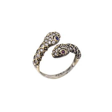 Δαχτυλίδι Με Φίδια Από Ασήμι 925