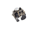 Δαχτυλίδι Με Μαργαριτάρι Και Λευκές Πέτρες Από Ασήμι 925