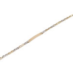 Δίχρωμη Ταυτότητα Χρυσή 14Κ Για Μωρό