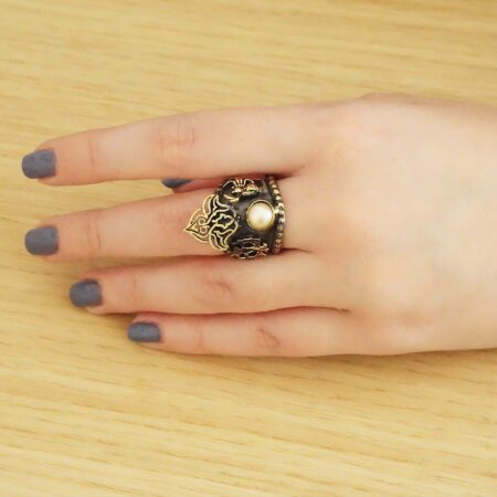 Γυναικείο Δαχτυλίδι Από Ασήμι 925 Με Μαργαριτάρι