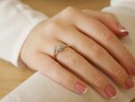 Λευκόχρυσο Δαχτυλίδι Ροζέτα 18Κ Με Διαμάντια Round Μπριγιάν