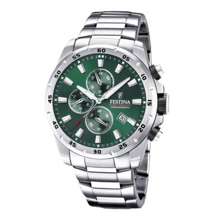 Ρολόι Με Πράσινο Καντράν Festina Chronograph F20463/3
